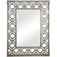 Uttermost Matty Contemporary MDF Wood Antiqued Square Mirrors - Black (Set  of 2)