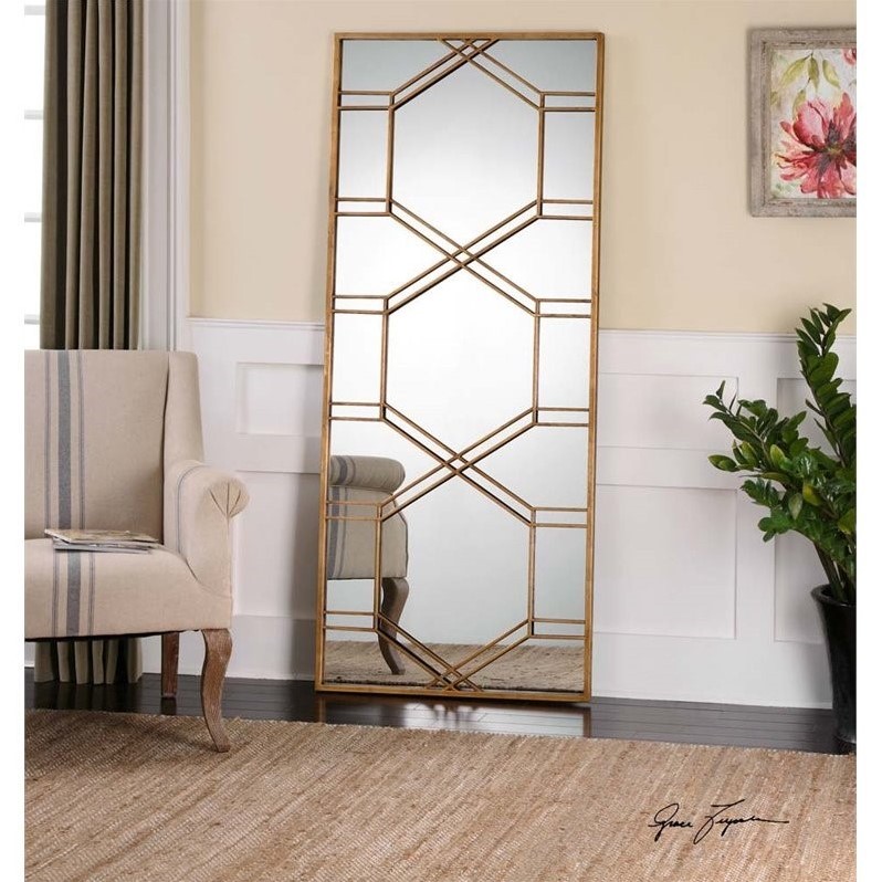 Uttermost Kennis Gold Leaf Leaner Mirror