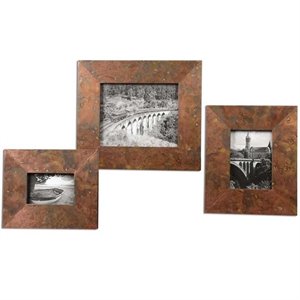 uttermost ambrosia copper photo frames (set of 3)