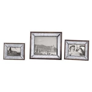 uttermost daria antique mirror photo frames (set of 3)
