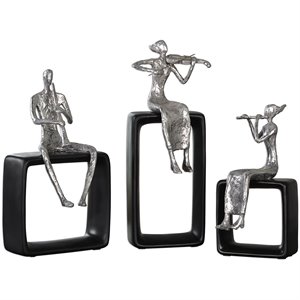 uttermost musical ensemble statues (set of 3)