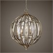 Uttermost Vicentina 6 Light Pendant in Burnished Silver Champagne
