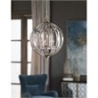 Uttermost Vicentina 6 Light Pendant in Burnished Silver Champagne