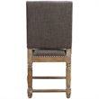 Uttermost Laurens Wood Metal and Fabric Accent Chair in Gray/Brass