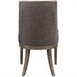 Uttermost Aidrian Transitional Wood and Fabric Accent Chair in Gray