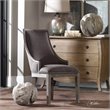 Uttermost Aidrian Transitional Wood and Fabric Accent Chair in Gray