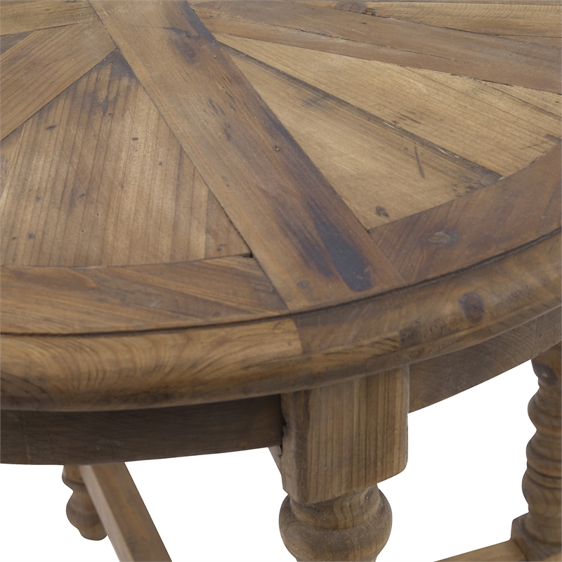 Uttermost Samuelle Coastal Reclaimed Fir Wood End Table in Natural