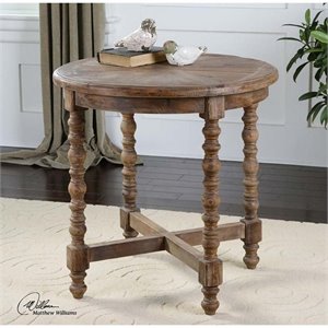 Uttermost Samuelle Coastal Reclaimed Fir Wood End Table in Natural