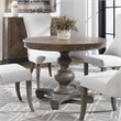 Uttermost Sylvana Traditional Wood and MDF Round Table in Gray