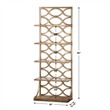 Uttermost Lashaya 5-Shelf Modern Metal and Glass Etagere in Gold