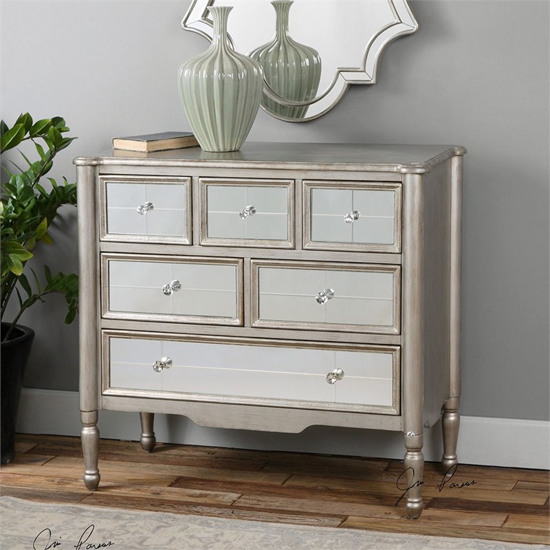 Uttermost Rayvon Mirrored Accent Chest 24504