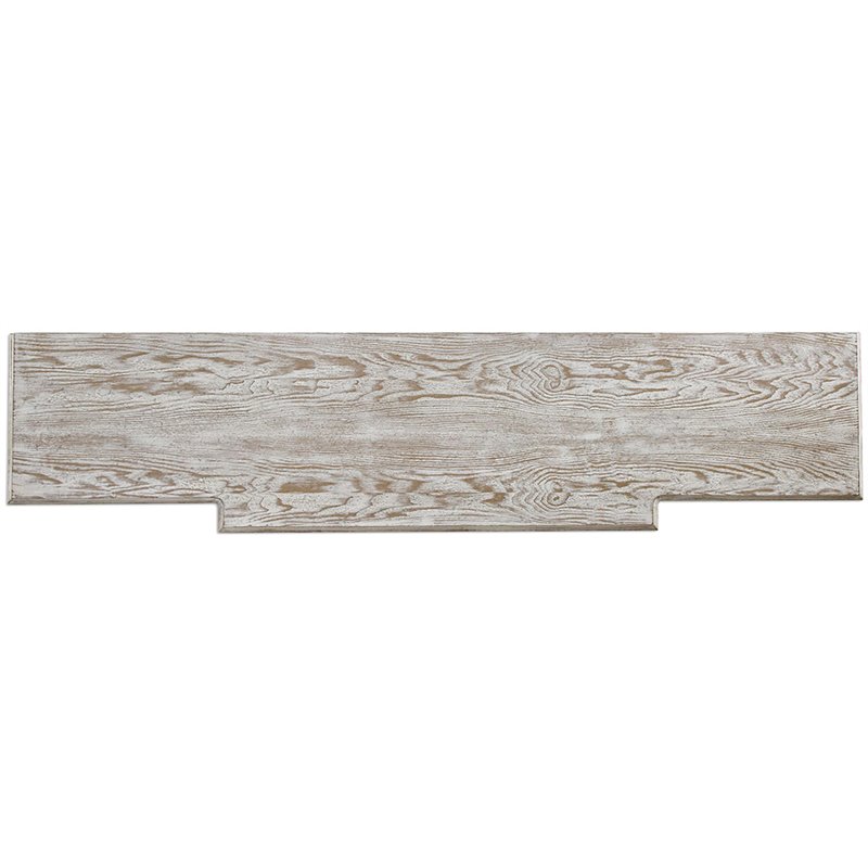 Uttermost Sophie 4-Door Transitional Wood Cabinet in Weathered Gray/Light Tan
