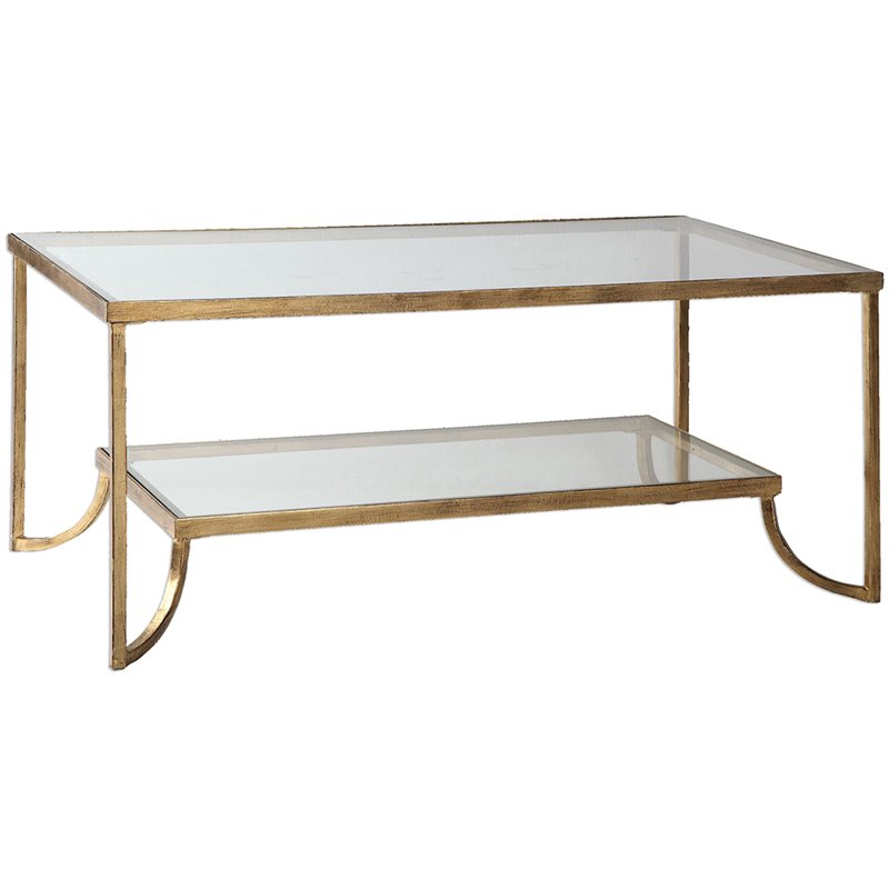 Uttermost Katina Gold Leaf Coffee Table - 24540