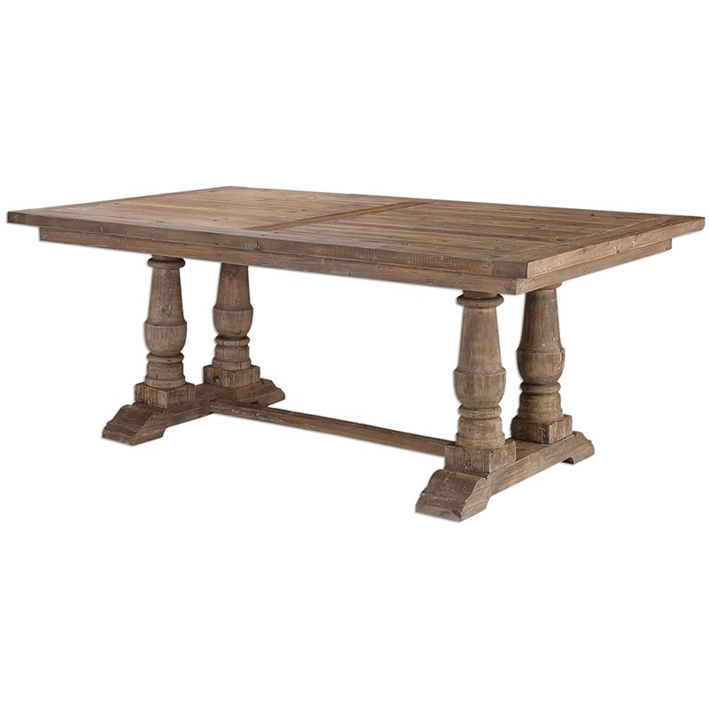Uttermost Stratford Dining Table in Salvaged Wood Cymax Business