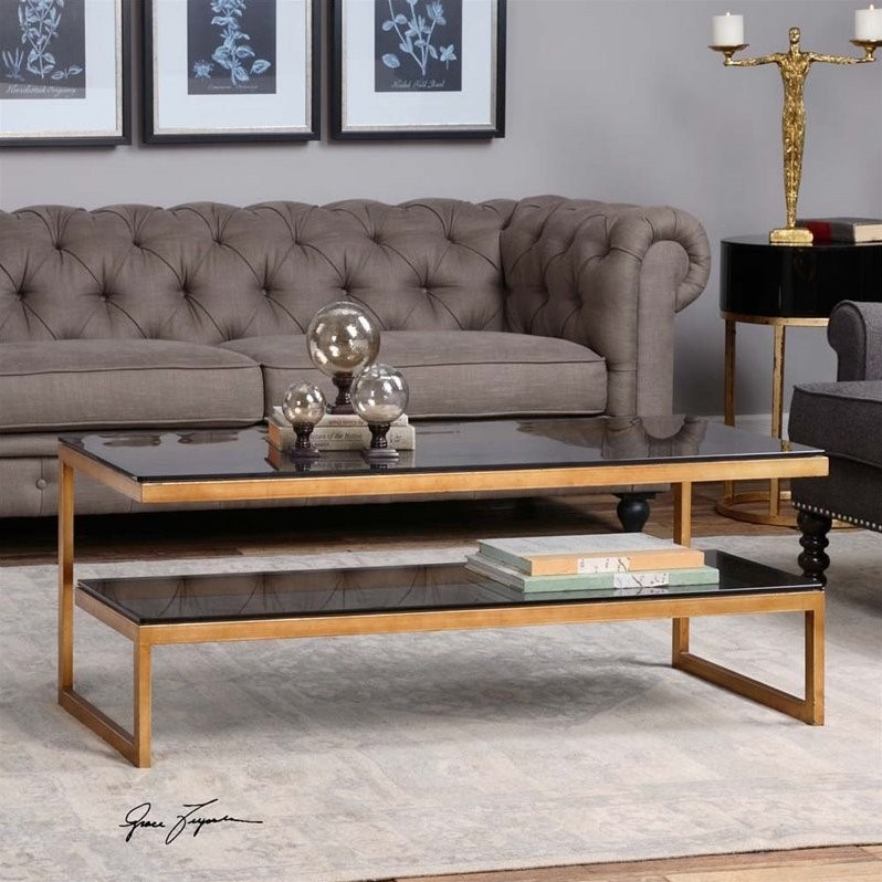 Uttermost Adeen Glass Coffee Table 24619 Uttermost Adeen Glass Coffee Table