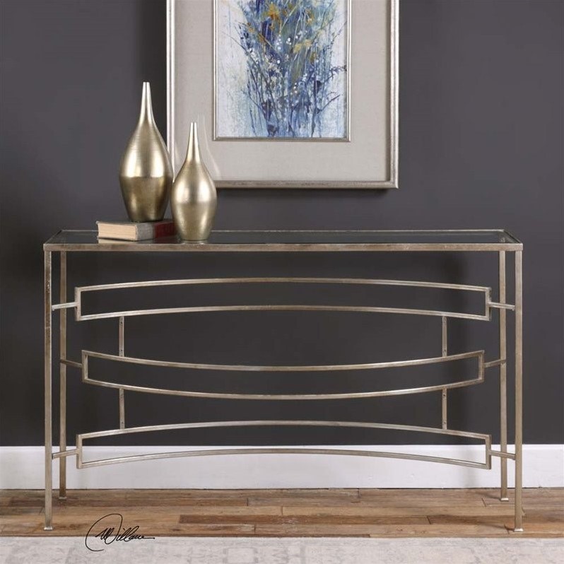 Uttermost Eilinora Silver Console Table - 24636