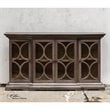 Uttermost Belino 4-Door Contemporary Wood Chest in Silver/Brown