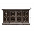 Uttermost Belino 4-Door Contemporary Wood Chest in Silver/Brown