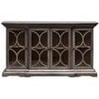 Uttermost Belino 4-Door Contemporary Wood Chest in Silver/Brown