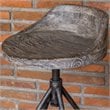 Uttermost Kairu Contemporary Mixwood and Iron Bar Stool in Gray