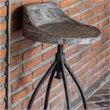 Uttermost Kairu Contemporary Mixwood and Iron Bar Stool in Gray