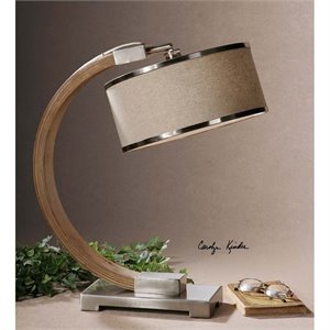 Uttermost Metauro Wood Desk Lamp