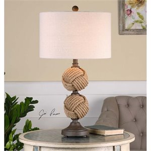 Uttermost Higgins Rope Spheres Table Lamp