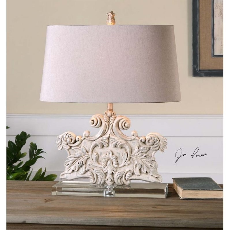 Uttermost Schiavoni Ivory Stone Table Lamp 26658 Uttermost Schiavoni Ivory Stone Table Lamp