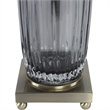 Uttermost Vilminore Metal and Glass Table Lamp in Gray/Brass/Beige