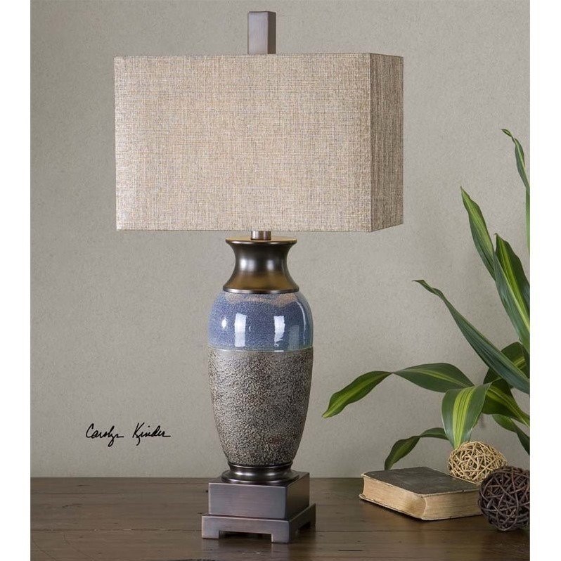 Uttermost Antonito Textured Ceramic Table Lamp 26935 1 Uttermost Antonito Textured Ceramic