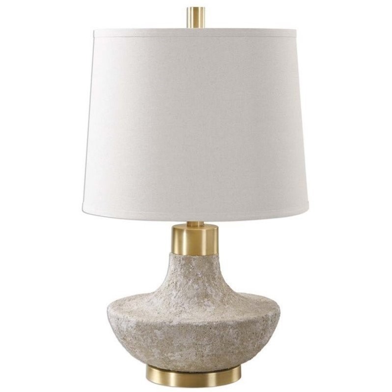 Uttermost Volongo Stone Ivory Lamp 27083