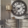 Uttermost Ferro Transitional Cast Iron Table Lamp in Beige/Bronze