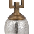 Uttermost Copeland Metal Mercury Glass Crystal Buffet Lamp in Bronze/Off White