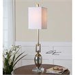 Uttermost Copeland Metal Mercury Glass Crystal Buffet Lamp in Bronze/Off White