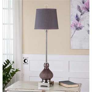 Uttermost Charoite Deep Purple Buffet Lamp