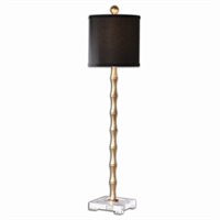 Uttermost Buffet Lamps 29616-1 Verner Tapered Brass Table Lamp, Jacksonville Furniture Mart
