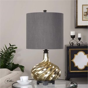 Uttermost Cotati Metallic Antique Gold Lamp