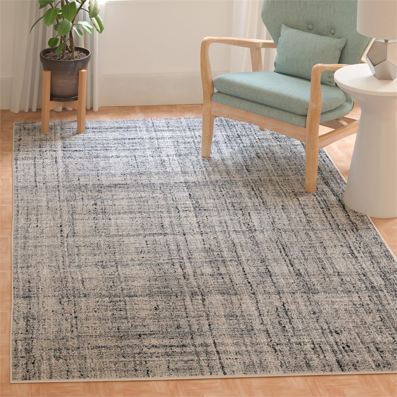 Safavieh Abstract 4' X 6' Handmade Rug in Gray and Black