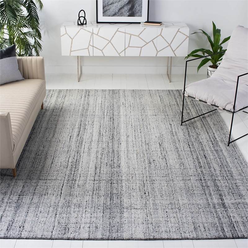 Safavieh Abstract 6' X 9' Handmade Rug in Gray and Black
