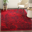 Safavieh Adirondack 3' X 5' Power Loomed Rug in Red and Black
