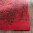 Safavieh Adirondack 3' X 5' Power Loomed Rug in Red and Black