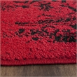 Safavieh Adirondack 6' Round Power Loomed Rug in Red and Black