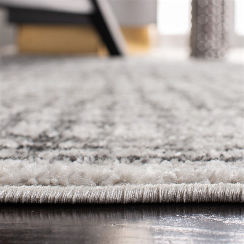 Safavieh Adirondack 3' X 5' Power Loomed Rug in Silver and Ivory