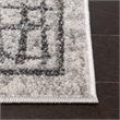 Safavieh Adirondack 4' X 6' Power Loomed Rug in Silver and Ivory