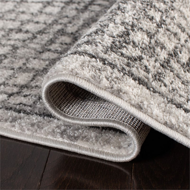 Safavieh Adirondack 6' X 9' Power Loomed Rug in Silver and Ivory