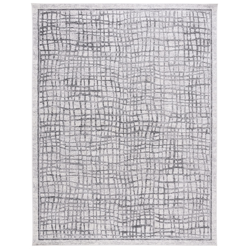 Safavieh Adirondack 8' X 10' Power Loomed Rug in Silver and Ivory
