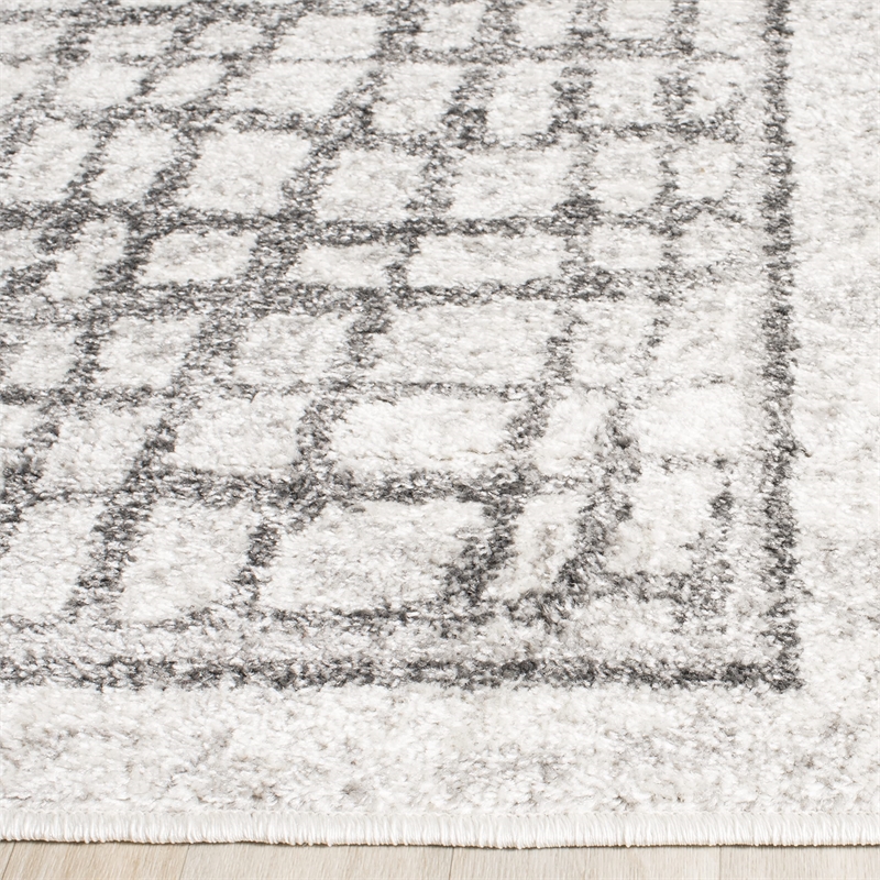 Safavieh Adirondack 9' X 12' Power Loomed Rug in Silver and Ivory