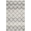 Safavieh Adirondack 3' X 5' Power Loomed Rug in Silver and Charcoal