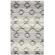 Safavieh Adirondack 3' X 5' Power Loomed Rug in Silver and Charcoal