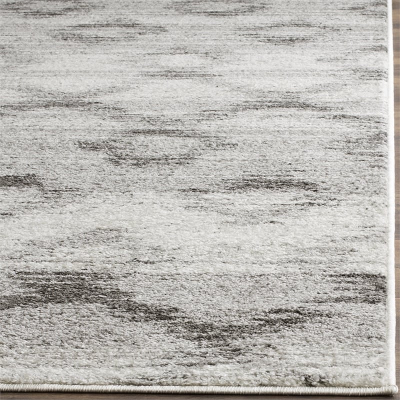 Safavieh Adirondack 3' X 5' Power Loomed Rug in Silver and Charcoal